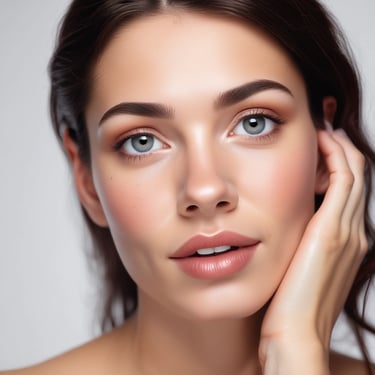 A happy customer holding Bodybase.shop products with a radiant smile.