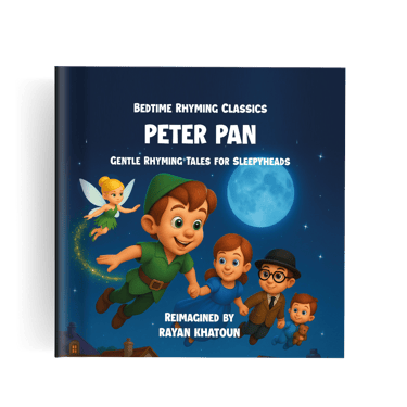 a book cover of peter pan by rayan khatoun