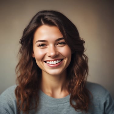 woman wearing black crew-neck shirt