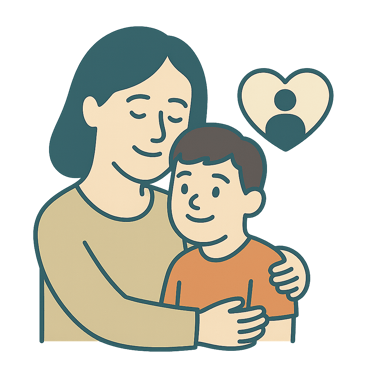 mãe com filho com necessidades especiais cliente prudential seguro de vida