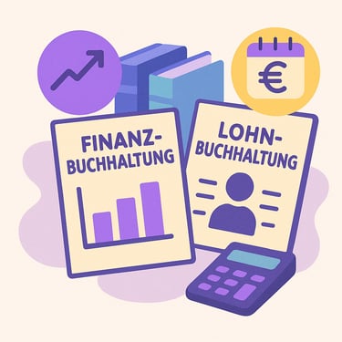 Bücher und Finanzdiagramme