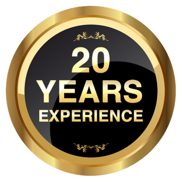 20 years experience badge