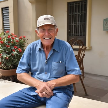 A person is holding a bottle of supplements labeled 'After C Care' with a green and white label. The person is standing on a stone path surrounded by grass, wearing black and green sneakers with black pants and a green top.