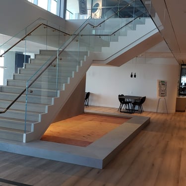 Alternate View of Modern Stairs with Light Feature