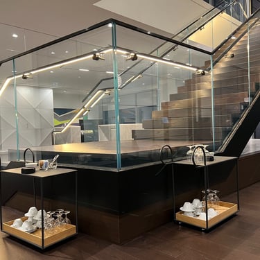 Stairs and lighting accents at Canaccord genuity, made by Pengelly Iron Works 3