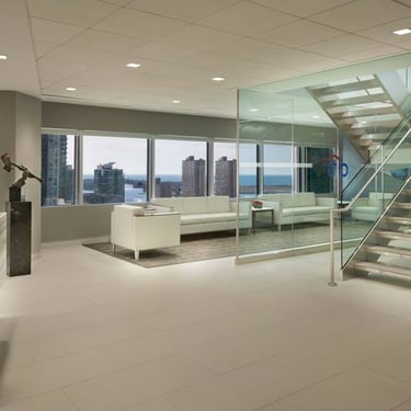 Modern Citibank lobby, by Pengelly Iron Works