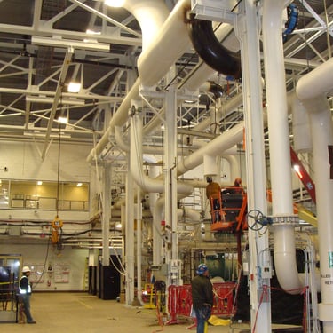 Complex industrial support structural work by Pengelly Iron Works 