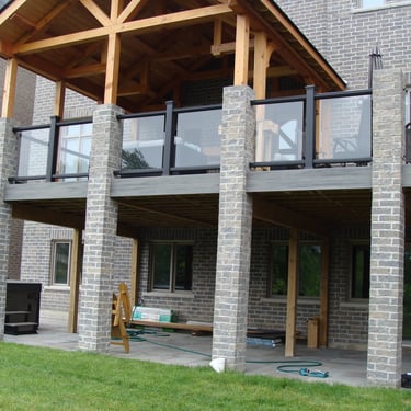 Residential balcony metalwork by Pengelly Iron Works 