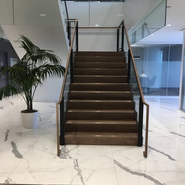 Office metal stairs by Pengelly Iron Works