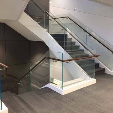 Stikemen Elliot office stairs, made by Pengelly Iron Works