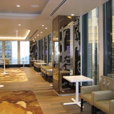 Photo of the Stratus Club, metal design features by Pengelly Iron Works