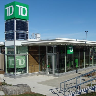 TD Bank Solar canopy 2, by Pengelly Iron Works 