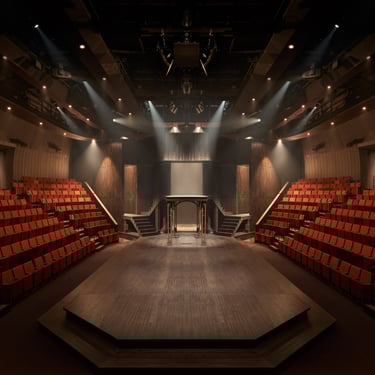 Tom Patterson Theatre Inside, Brass Done by Pengelly Iron Works