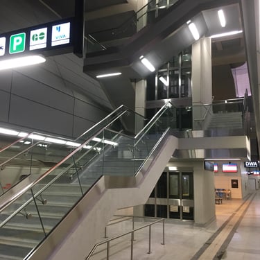 Union Station metal staircase, by Pengelly Iron Works