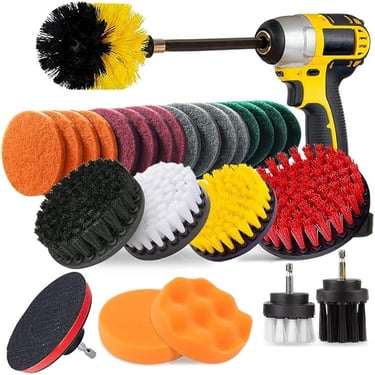 27 Piece Drill Brush set - Rosie Dazzlers Mobile Auto Detailing