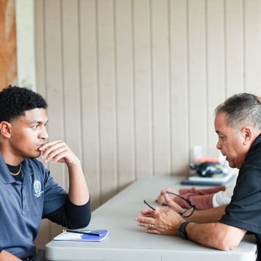 Conversation between two men
