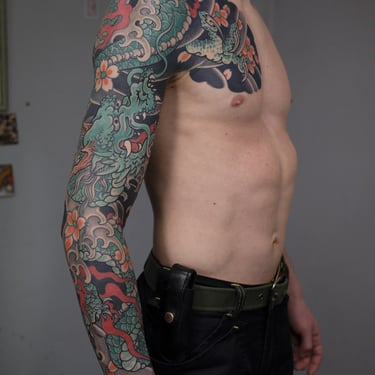 dragon irezumi tattoo sakura germany artist