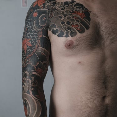 koi fish momiji Japan wabori irezumi Munich