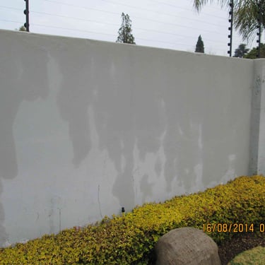 Saturated boundary wall, Brackenhurst