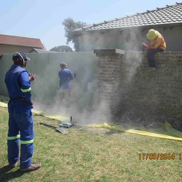 Supervisor watching over staff, Brackenhurst, Johannesburg