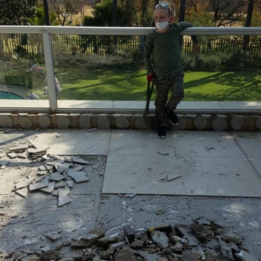 Compromised moisture saturated screed, Fourways Gardens