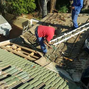 Removal of compromised underlying woodwork, Blairgowrie