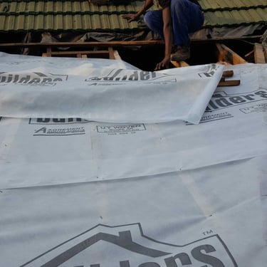 Setting of roof underlay membrane as per roofing standards, Blairgowrie, Johannesburg