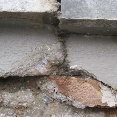 Moisture causing structural damage, initial inspection, Sandhurst Towers