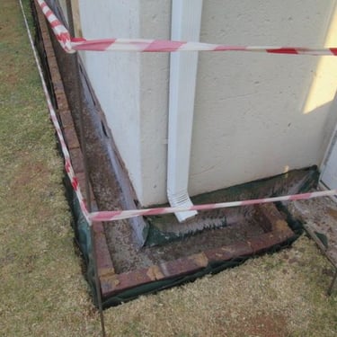 French drain system finalization, Honeydew, Randburg