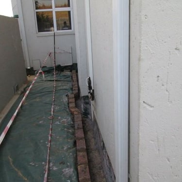 French drain systems, Eagle Canyon Golf Estate, Johannesburg