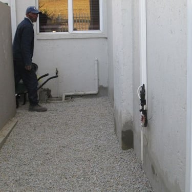 Specialized aggregate layering for Damp proofing, Honeydew, Johannesburg