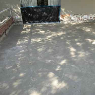 Advanced drying stage of screed, Fourways