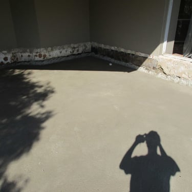 Photographing screed curing process, Fourways