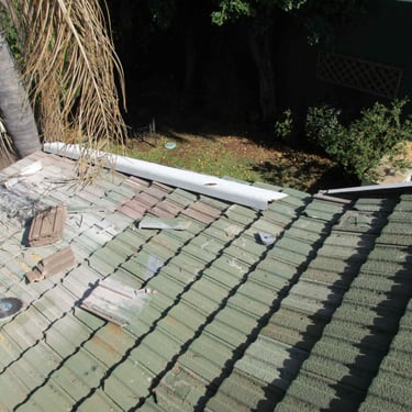 Old roof tiles re-laid, Johannesburg