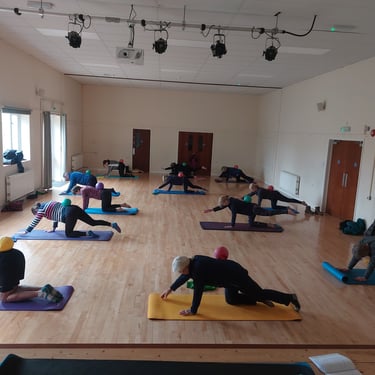 Lisa Rock Wellness Pilates class in Seavington Village Hall