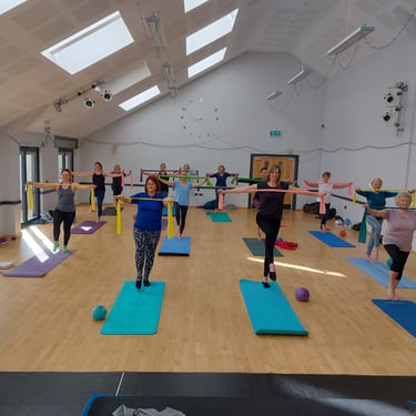 Lisa Rock Pilates class at Kingsbury Episcopi Community Centre
