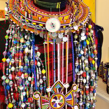 Maasai Tribal Collar Jewellery with paper mashe neclaces