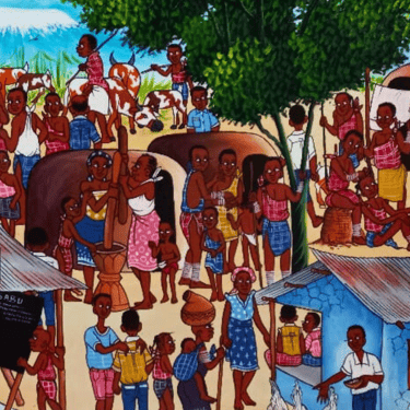 Ujamaa artwork - Tanzanian livelihood