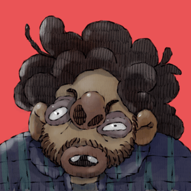 it is the cartoonish version of Giacomo Carruolo, aka Giakus, Crocopie's Art Directors