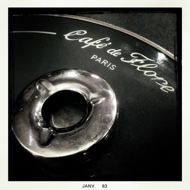 Cendrier au café de Flore