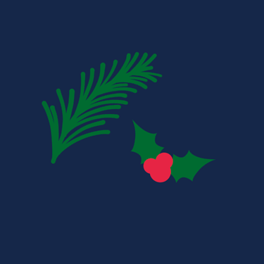 Pictogrammes d'une branche de sapin et de houx, créés par Cynow Design pour la marque Sainte Lucie