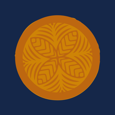 Pictogramme d'une galette des rois, créé par Cynow Design pour la marque Sainte Lucie