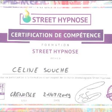 Street hypnose diplôme