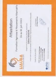 Attestation Celine Souche