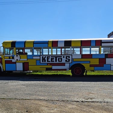 Partridge Family bus inspiration. Attraction. Ethridge, Tennessee. Antique Store. Vintage Bus.