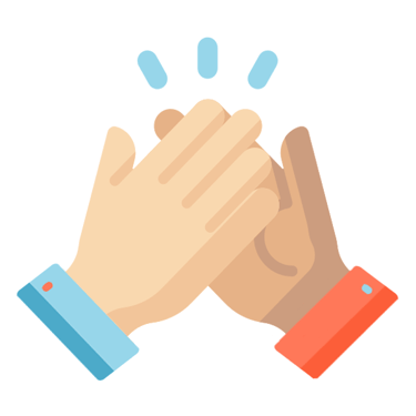 Illustration travail ensemble / accompagnement