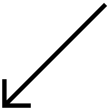 arrow down left