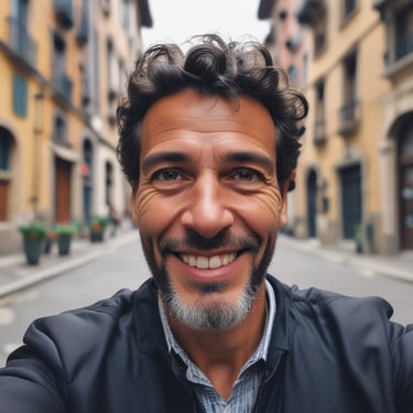 woman wearing black crew-neck shirt