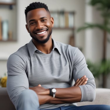 A black and white photograph of a storefront window displaying the text 'Faith & Fat Loss' in bold letters. The window reflects the silhouette of trees and a passing vehicle on the street, and blinds hang behind the glass.