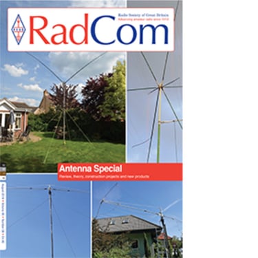 Front cover of RSGB RadCom magazine from August 2018